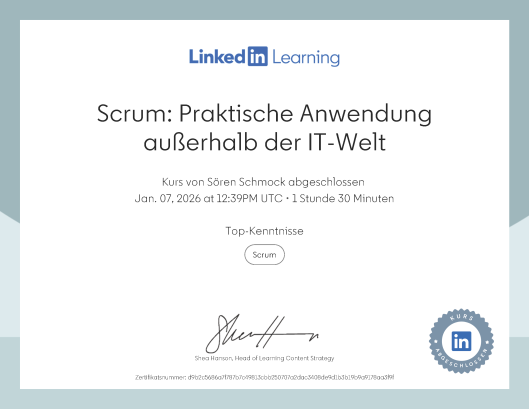 Scrum: Praktische Anwendung außerhalb der IT-Welt